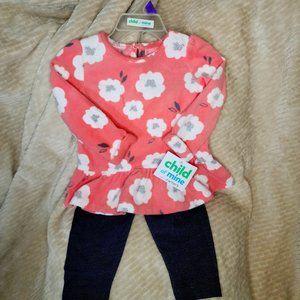 Child of mine Pink flowers outfit *Size 12mth**